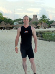 Near the swim start